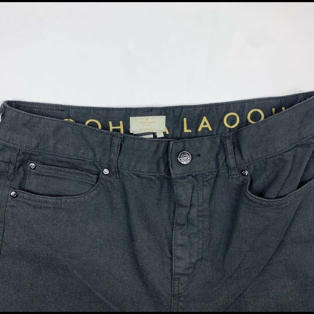 Kate Spade Broome St. Straight Leg Raw Hem Jeans - Picture 4 of 7